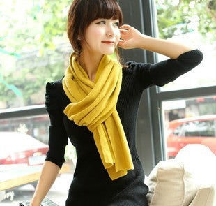 Warm Cashmere Like Monochrome Scarf Shawl