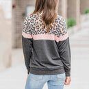 Leopard patchwork sweatshirt
