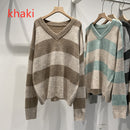 Literary pullovers with striped tops