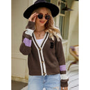 Women's Preppy Style Knitted Sweater