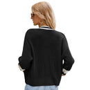 Women's Preppy Style Knitted Sweater