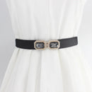 Thin Elastic Crystal Bow Waist Belt – 65cm Cinch Cummerband for Dresses