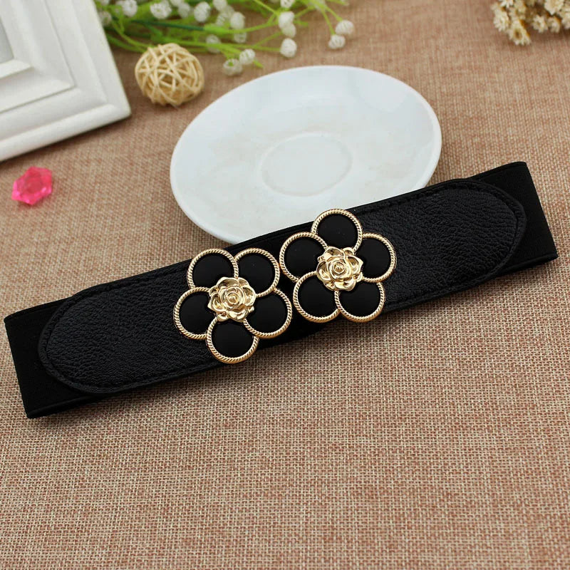 Thin Elastic Crystal Bow Waist Belt – 65cm Cinch Cummerband for Dresses