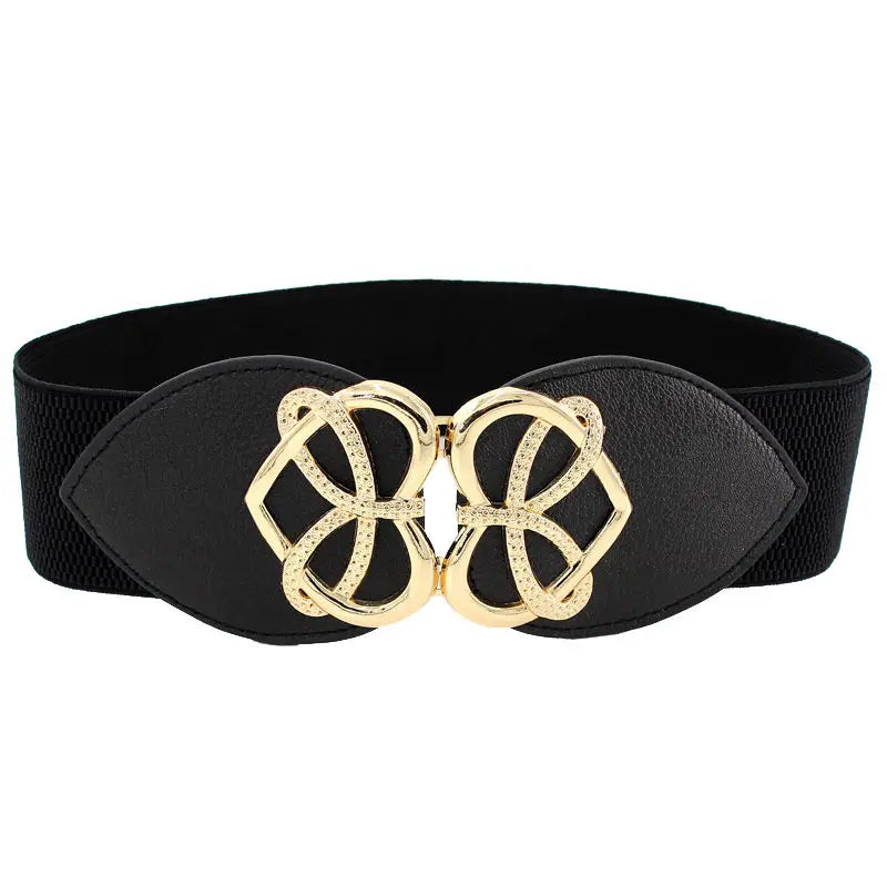 Thin Elastic Crystal Bow Waist Belt – 65cm Cinch Cummerband for Dresses