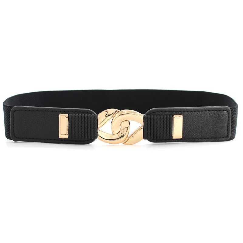 Thin Elastic Crystal Bow Waist Belt – 65cm Cinch Cummerband for Dresses