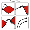 Irregular Rhombus Vintage Sunglasses – Small Frame Retro Alloy Shades