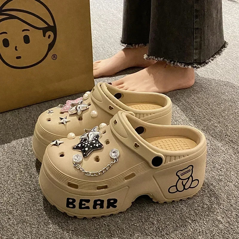 Soft EVA Platform Clogs – 2025 Garden & Beach Sandals