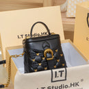 2024 Genuine Leather Bucket Handbag – Designer Shoulder Crossbody