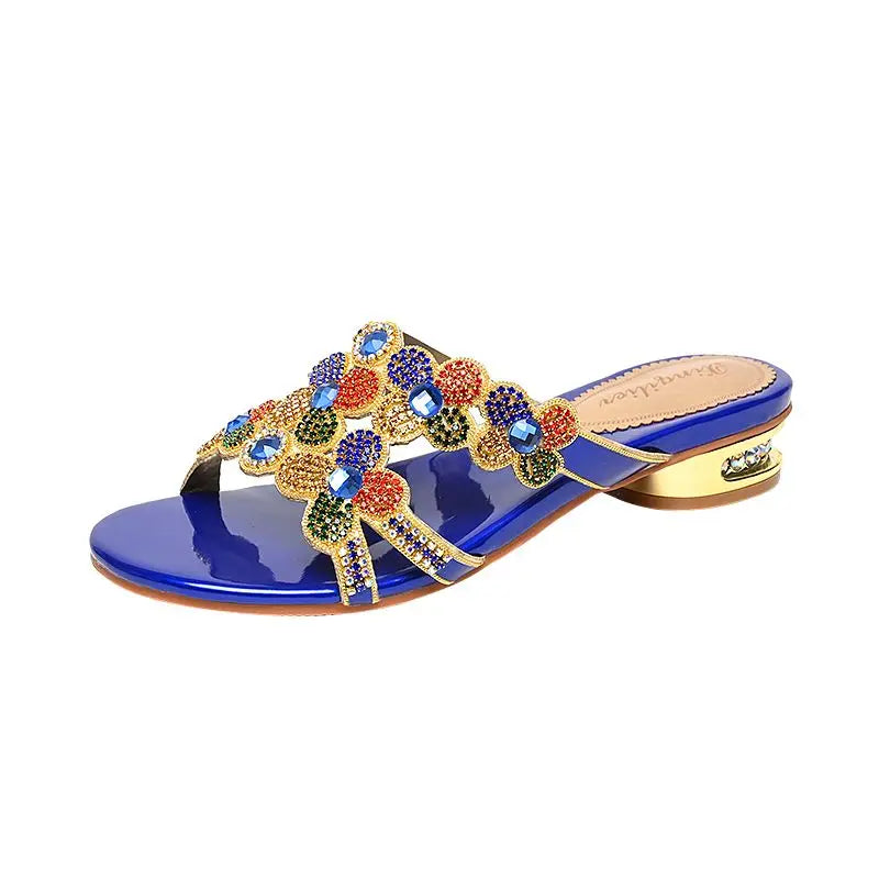 Diamond High Heel Sandals – Sexy Party Beach Slippers