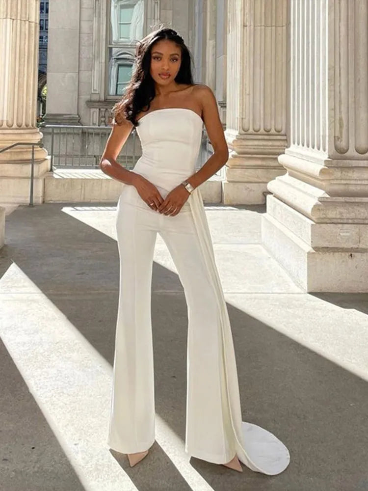 Rose Red Chest-Wrap Top & Pant Set