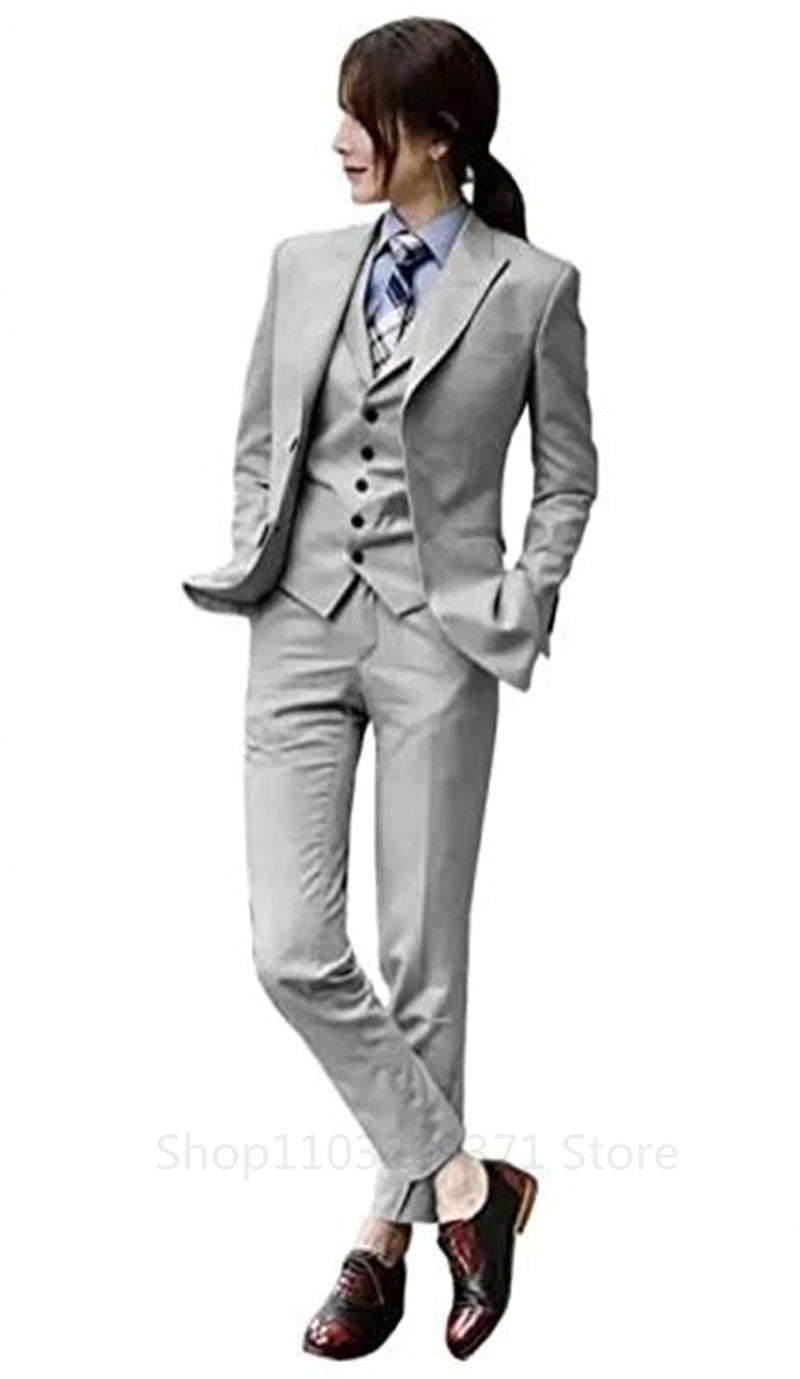 Plus Size 3-Piece Business Suit for Women