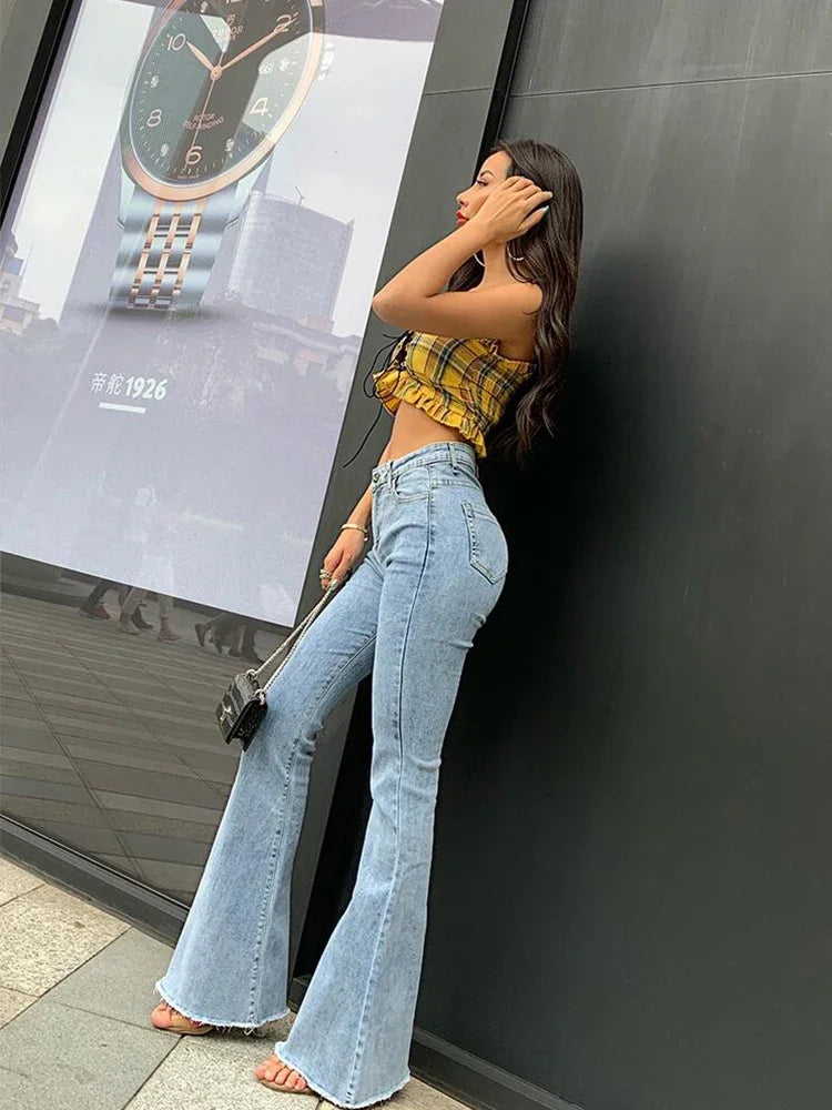 Vintage Y2K Stretch Flare Denim Jeans