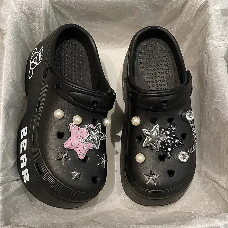 Soft EVA Platform Clogs – 2025 Garden & Beach Sandals