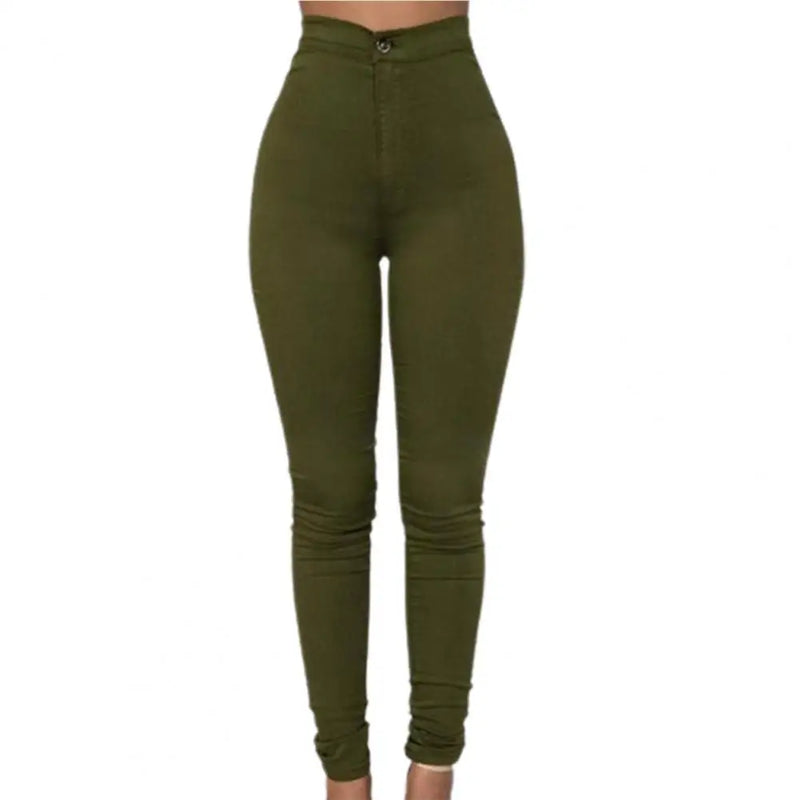 Sleek Line Mid-Rise Pencil Trousers