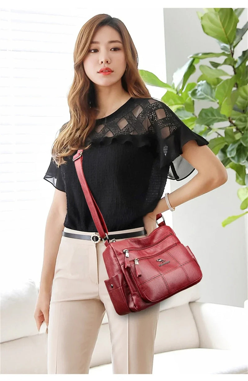 Luxury PU Leather Crossbody Handbag – Designer Style