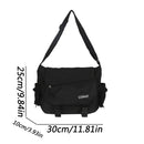 Nylon Large-Capacity Crossbody Messenger Bag – Unisex School Style