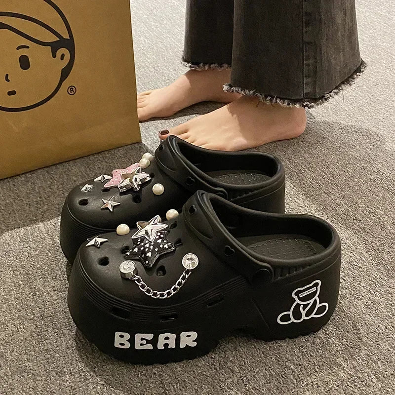 Soft EVA Platform Clogs – 2025 Garden & Beach Sandals