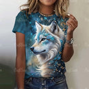 Gothic Wolf Oversized Graphic Tee