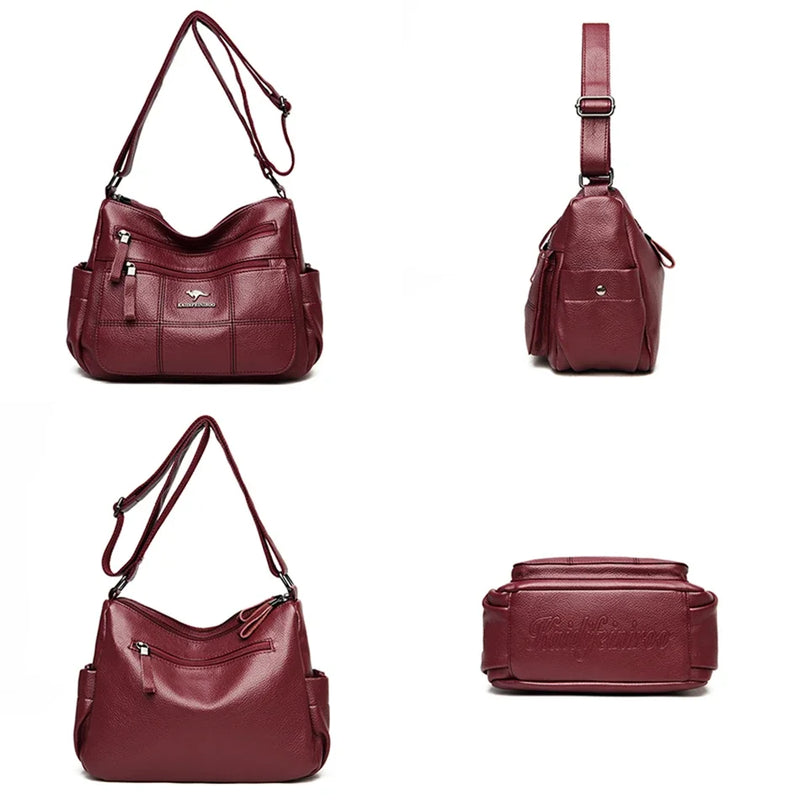 Luxury PU Leather Crossbody Handbag – Designer Style