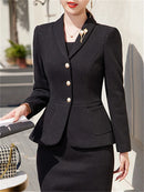 Pearl Detail Blazer & Sleeveless Dress Set