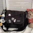 Nylon Large-Capacity Crossbody Messenger Bag – Unisex School Style