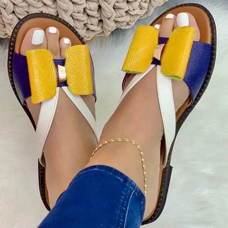 Butterfly Knot Casual Slip-On Sandals – Summer Slides
