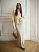 Satin Fishtail Maxi Skirt – Casual Elegance