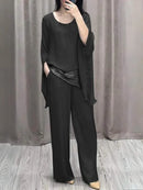 Batwing Sleeve & Wide-Leg Lounge Suit