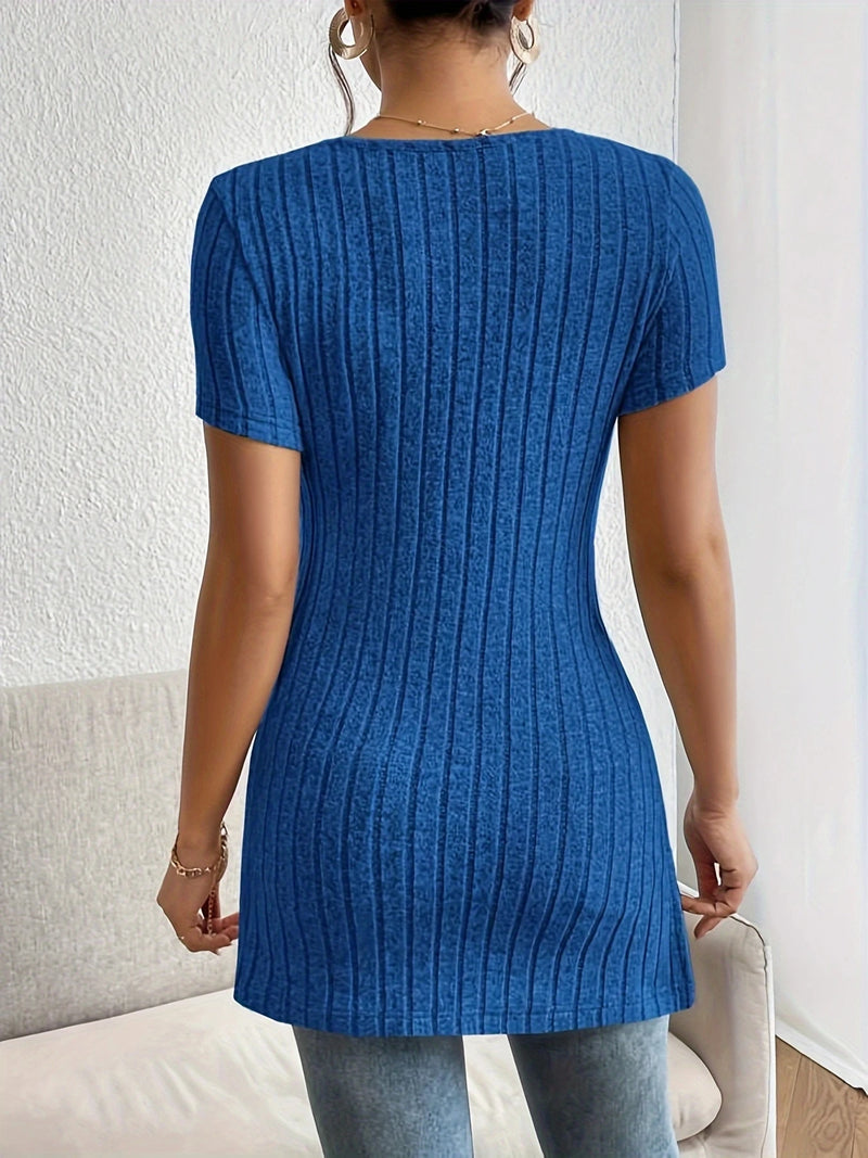 Everyday Vibe Stretch V-Neck Tee