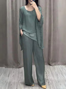 Batwing Sleeve & Wide-Leg Lounge Suit