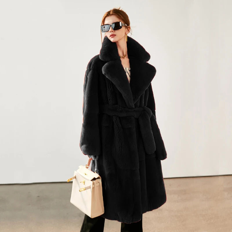 Soft Luxe Faux Rabbit Fur Overcoat
