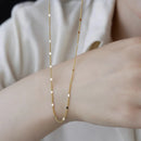 Gold-Plated Stacked Choker – Minimalist Chain Necklace Gift for Women