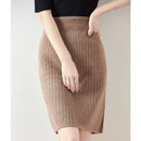Merino Wool Pleated Midi Skirt