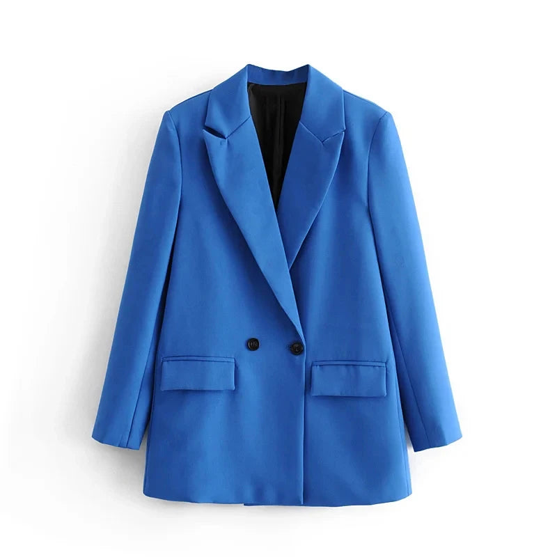 Classic Office Blazer in Solid Colors