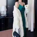 Elegant Stand Collar Faux Fur Coat