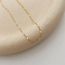 Gold-Plated Stacked Choker – Minimalist Chain Necklace Gift for Women