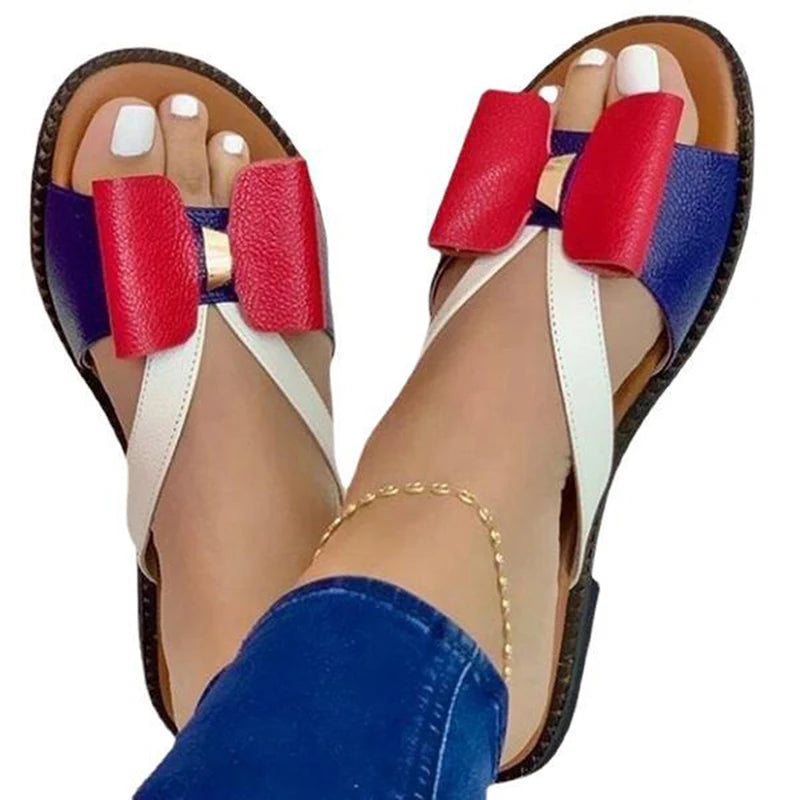 Butterfly Knot Casual Slip-On Sandals – Summer Slides