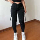 Y2K Vintage Skinny Cargo Jeans