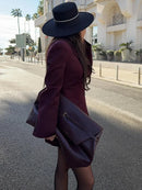 Slim Fit Single-Breasted Office Blazer