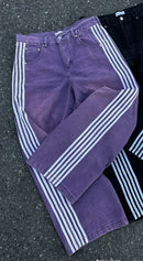 Y2K Striped Baggy Street Jeans