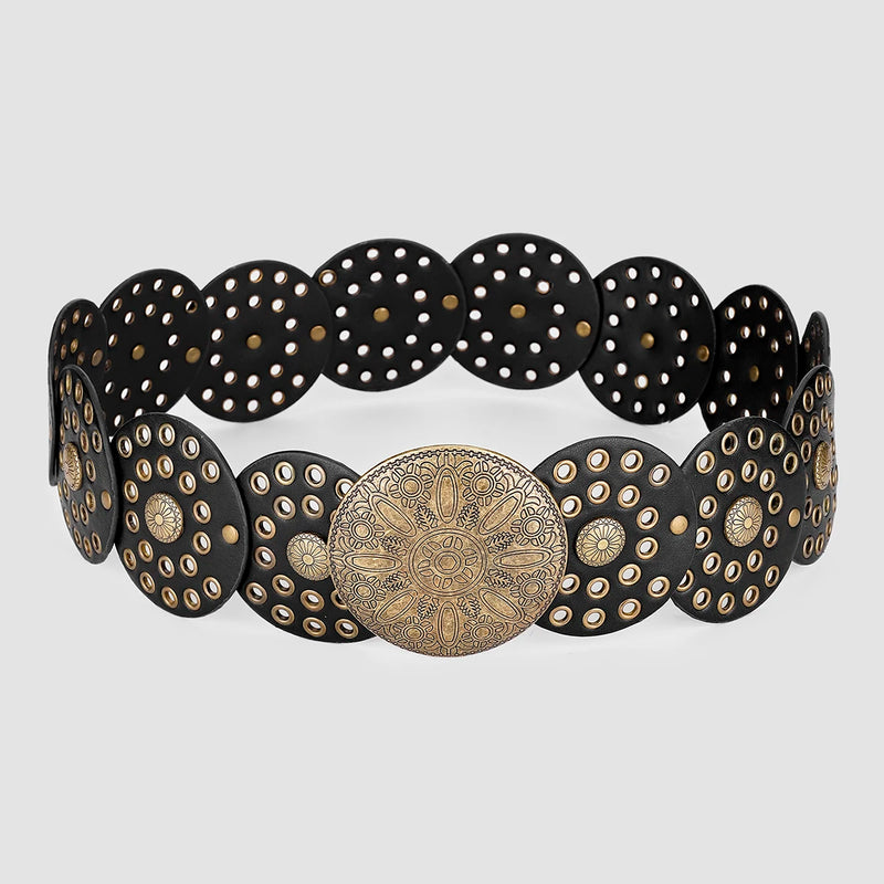 Retro Hollow Waist Cover Belt – Exaggerated Summer Fashion Accessory