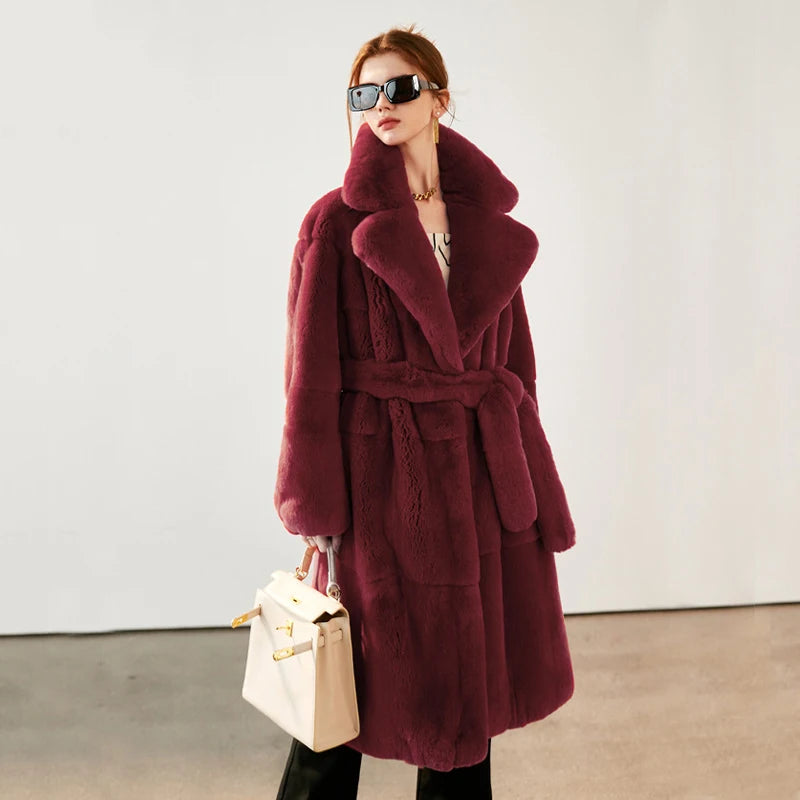 Soft Luxe Faux Rabbit Fur Overcoat