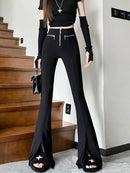 Split Hem Vintage Flare Pants