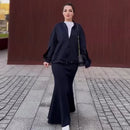 Minimalist Retro Fishtail Skirt Suit