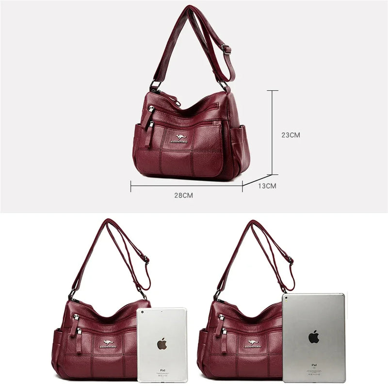 Luxury PU Leather Crossbody Handbag – Designer Style