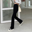 High-Waist Black Flared Jeans