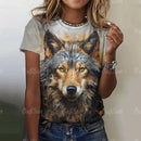 Gothic Wolf Oversized Graphic Tee