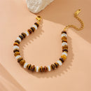 316L Stainless Steel Bracelet – White Jade & Tiger Eye Stone Jewelry