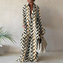 Printed Loose Shirt & Straight Pants Set