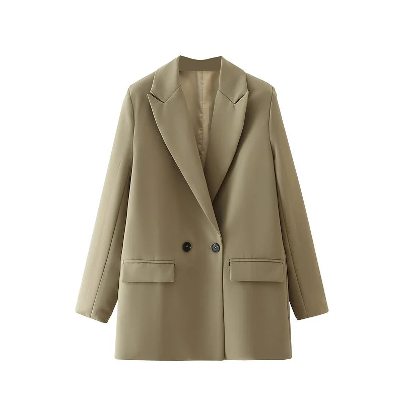 Classic Office Blazer in Solid Colors